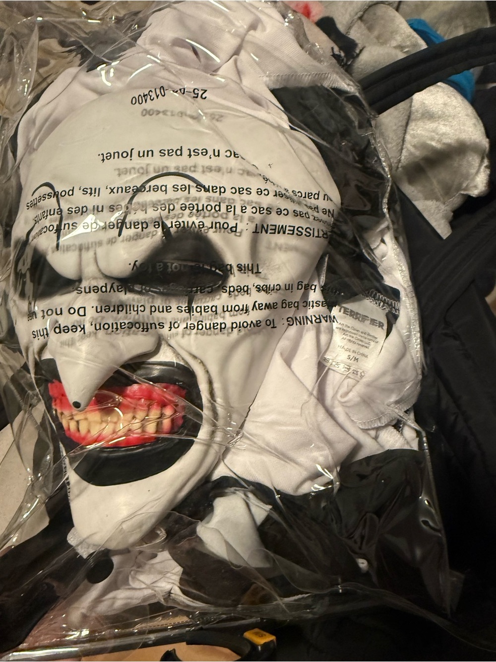 White and Black terrifier Creepy Clown